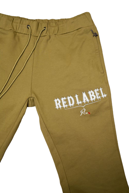 [ RED LABEL GARMENTS] GREEN GLOW IN THE DARK WING HEAVYWEIGHT PANTS