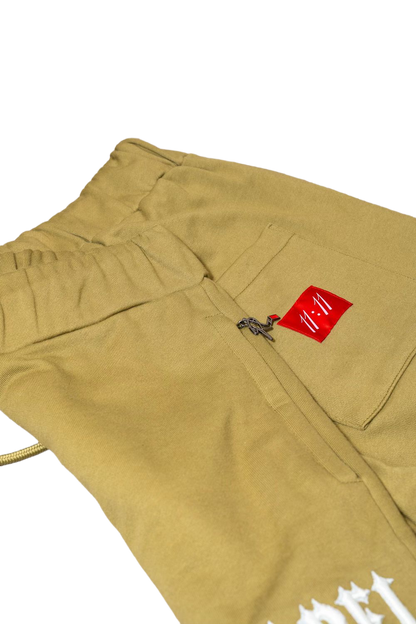 [ RED LABEL GARMENTS] GREEN GLOW IN THE DARK WING HEAVYWEIGHT PANTS