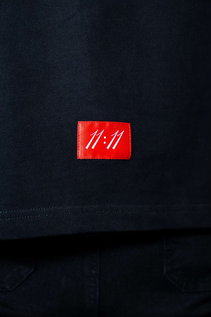 [Red Label Edition] Premium Black Reflective OverSized T-Shirt