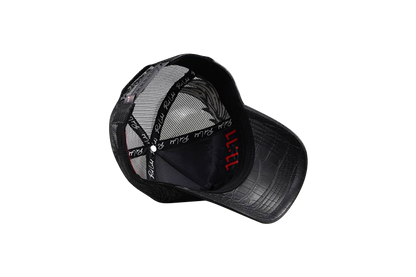 [Red Label Edition] Black Sophisticated Hat With Reflective Wings.