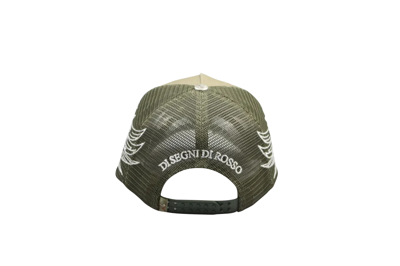 [ RED LABEL GARMENTS] Green Sophisticated Hat with Glow-in-the-Dark Wings